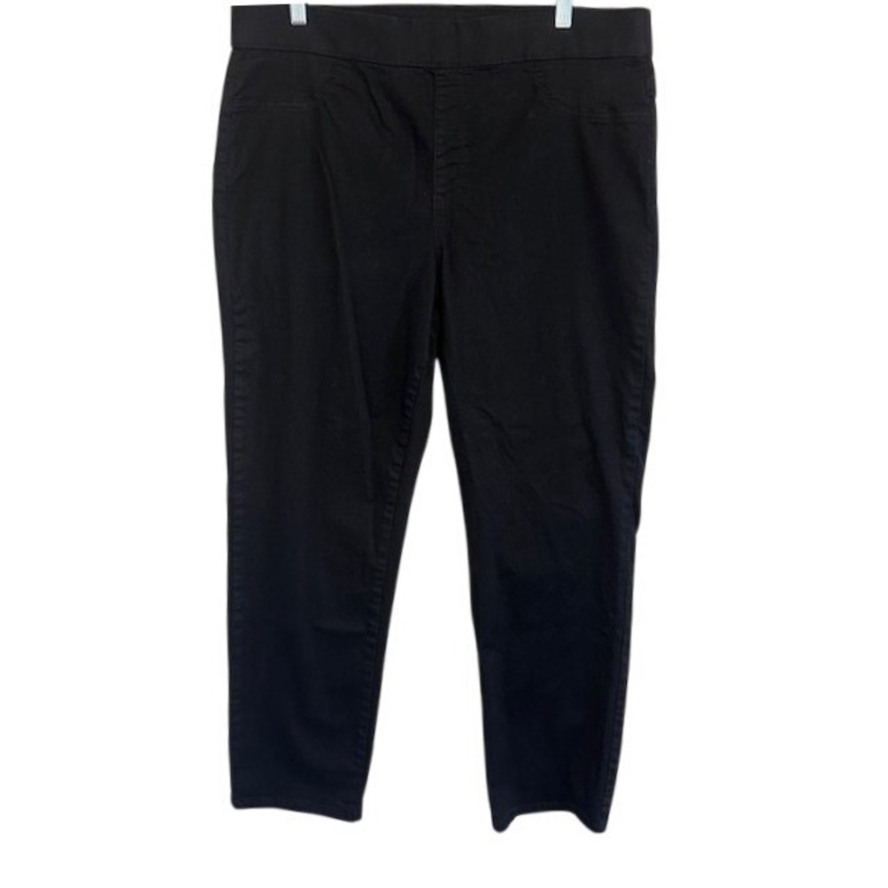 Karen Scott Women's Black Denim Pull On‎ Jegging Ankle Jeans XL Stretch